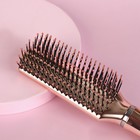Расчёска массажная, 5 × 23 см, цвет розовое золото - фото 24360375