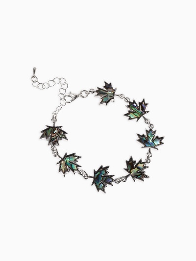 Браслет «Галиотис» лист кленовый, длина 17 см + доп.цепочка 5 см