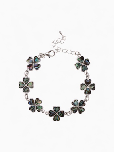 Браслет «Галиотис» клевер, длина 17 см + доп.цепочка 5 см