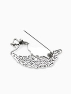 Брошь «Галиотис» танцовщица, зелёная в чернёном серебре - Фото 4