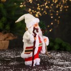 Дед Мороз "В костюмчике с орнаментом, с посохом" двигается, 25 см - Фото 2