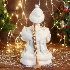 Снегурочка под ёлку «Зимнее волшебство. В белой шубке с сердечком» двигается, 30 см - Фото 3