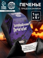 Черное печенье с предсказанием хэллоуин «Заколдованное печенье», 6 г 7102374