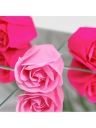 Мыльные розы, фуксия и розовые, набор 4 шт., в коробке - Фото 8