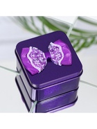 Мыльные розы, фиолетовые и белые, набор 4 шт., в коробке - Фото 5