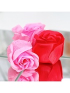 Мыльные розы, розовые и красные, набор 4 шт., в коробке - Фото 8