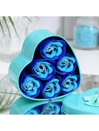 Мыльные розочки, трёхцветные, набор 6 шт., в коробке - Фото 6