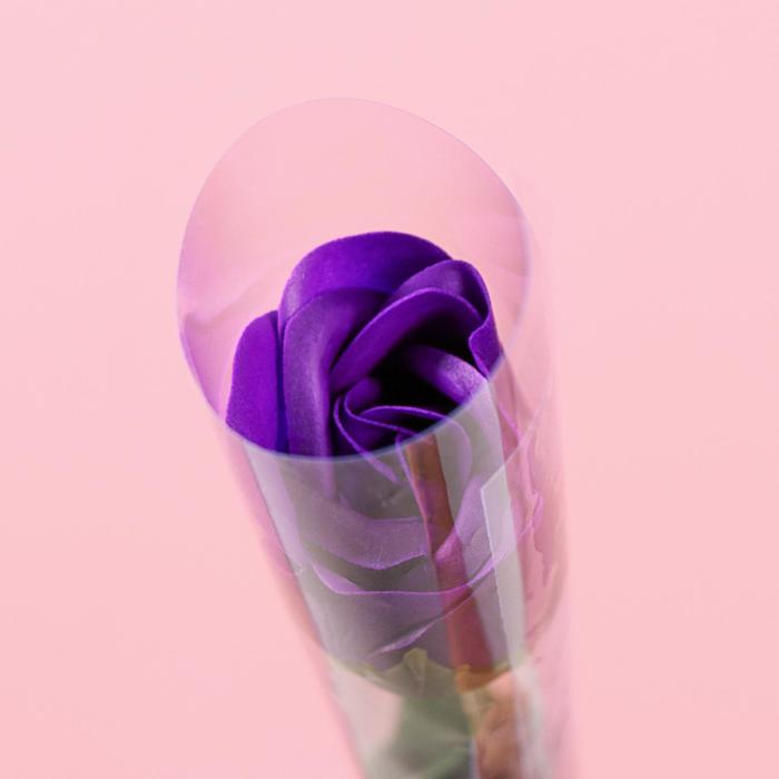 Мыльная роза, фиолетовая - фото 1907289691