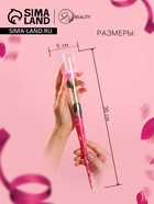 Мыльная роза на стебле в прозрачной упаковке, розовая - Фото 2