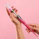 Мыльная роза на стебле в прозрачной упаковке, розовая - Фото 4