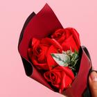 Букет мыльных роз, красные - Фото 2