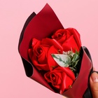 Букет мыльных роз, красные - Фото 4