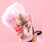 Букет мыльных роз, нюдовые - Фото 4