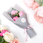 Букет мыльных роз, розовые - Фото 1