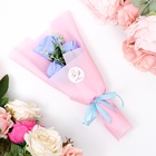 Букет мыльных роз, синие - Фото 4