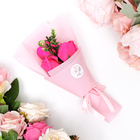 Букет мыльных роз, цвет фуксия - Фото 1