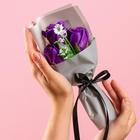 Букет мыльных роз, фиолетовые - фото 318607883