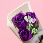 Букет мыльных роз, фиолетовые - Фото 2