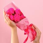 Букет мыльных роз, фуксия - Фото 2