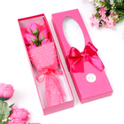 Букет мыльных роз, фуксия - Фото 4