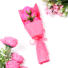 Букет мыльных роз, фуксия - Фото 5