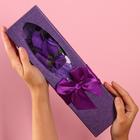 Букет мыльных роз, фиолетовые - фото 318607894