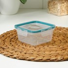 Набор контейнеров для хранения еды Idiland, 3 шт.: 400 мл, 800 мл, 1.5 л, пластик, герметичный, прозрачный, крышка голубая - Фото 13