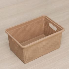 Корзина универсальная Wenge, 20 л, 43×30×20 см, цвет бежевый