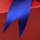 Подарочный бант - шар №5 металлик, синий, для упаковки подарков - Фото 7