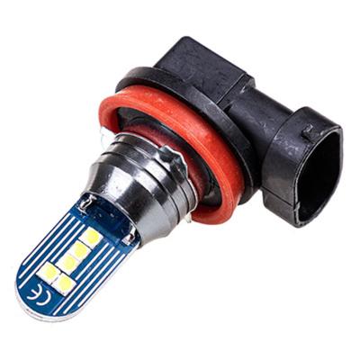 Лампа светодиодная H11, 12-24V, 10 SMD диодов, 1-конт, белая, SKYWAY, набор 2 шт, S08202047