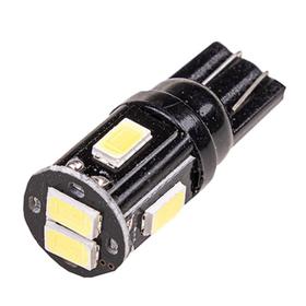 Лампа светодиодная T10 (W5W), 12V, 6 SMD диодов, без цоколя, 1-конт, белая, SKYWAY, S08201453