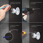 Держатель для душевой лейки ZEIN Z86, пластик, цвет хром - Фото 6