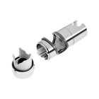 Держатель лейки для душевой стойки ZEIN Z87, универсальный 25 мм, пластик, хром - Фото 13