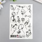 Татуировка на тело "Надписи" 10х15 см  (артикул 7350232)  большой выбор товаров оптом и в розницу по низким ценам с доставкой