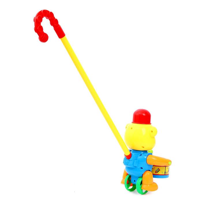 Каталка на палочке «Обезьянка-барабанщик», цвета МИКС 50910