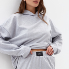 Спортивный костюм женский (толстовка и брюки) MIST, размер 44-46, цвет серый - Фото 3