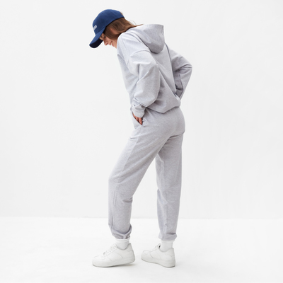 Костюм женский спортивный (толстовка и брюки) MIST, размер 44-46, серый