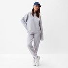 Спортивный костюм женский (толстовка и брюки) MIST, размер 48-50, цвет серый - Фото 4