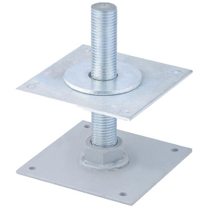 Анкер Сибртех, регулируемый по высоте, оцинкованный, М24х200х150  мм - Фото 1