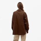 Рубашка женская MINAKU: Casual Collection, шоколадная, размер 48 - фото 48464062