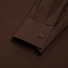 Рубашка женская MINAKU: Casual Collection, шоколадная, размер 48 - фото 48464066