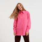 Рубашка женская MINAKU: Casual Collection цвет фуксия, р-р 52 7069022 - фото 14529603