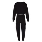 Костюм женский (брюки, свитшот) MINAKU: Casual Collection цвет чёрный, размер 42 - Фото 9