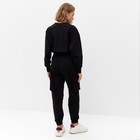 Костюм женский (брюки, свитшот) MINAKU: Casual Collection цвет чёрный, размер 46 - фото 21351806 Костюм женский (брюки, свитшот) MINAKU: Casual Collection цвет чёрный, размер 46 - фото 21351806
