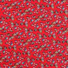 Лоскут, мелкий цветочек на красном хлопке, 50 × 50 см - фото 9575563