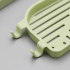 Держатель для мелочей с мыльницей, на кран, 21×12,5×1 см, цвет МИКС - фото 25617670