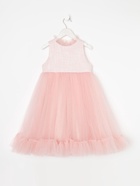 Платье нарядное детское MINAKU: PartyDress со стойкой цвет розовый, размер 128 см - Фото 10