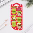 Закладки магнитные на подложке «Новый кот к нам мчится», 6 шт - Фото 1