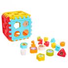 Развивающая игрушка-сортер «Куб», с часиками - фото 321301112