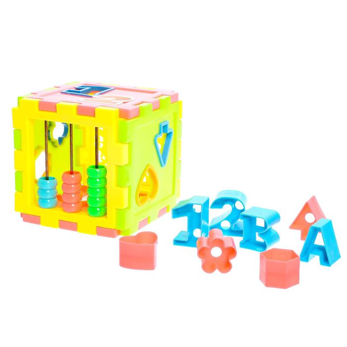 Развивающая игрушка-сортер «Куб», с цифрами - Фото 1